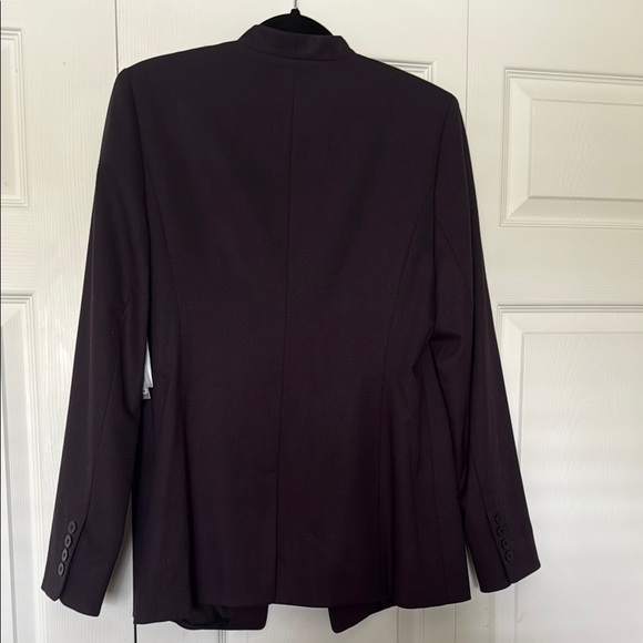 Emerson Rose Burgundy Juliet Dobby Blazer with Tailored Fit - Picture 5 of 9